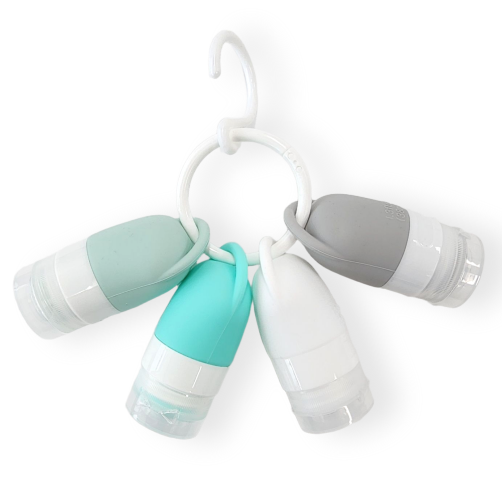 그린동동 새지않는 여행용 실리콘 공병 소분용기 세트, 4개, 혼합 15,950원