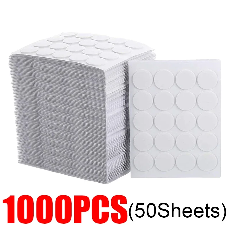 100/1000PCS 촛불 심지 스티커 흰색 내열성 폼 양면 테이프 왁스 고정 기본 브래킷 만들기 도매 12,480원