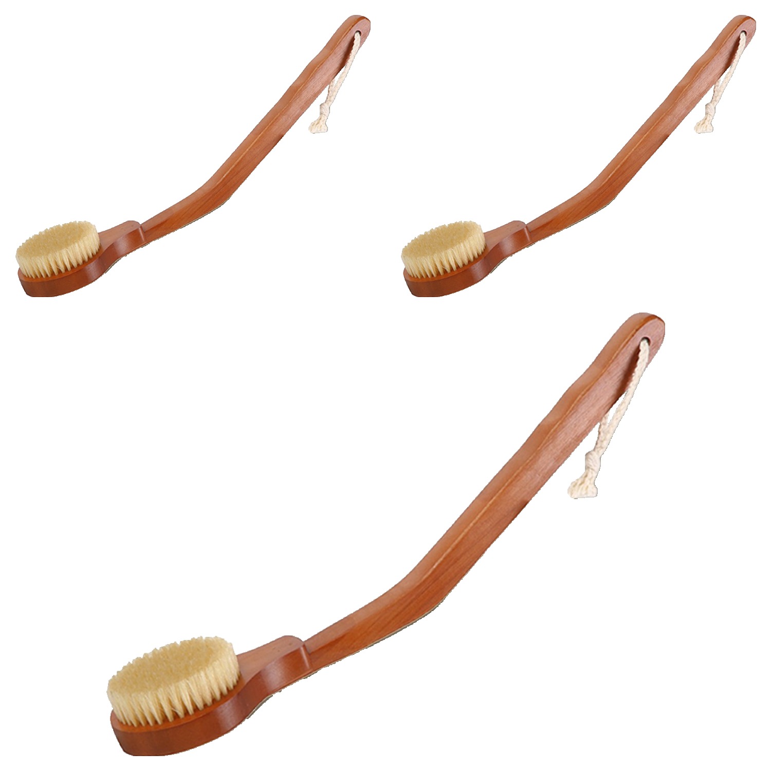 레토 원목 커브형 돈모 대나무 바디브러쉬 LLH-B01 38,400원