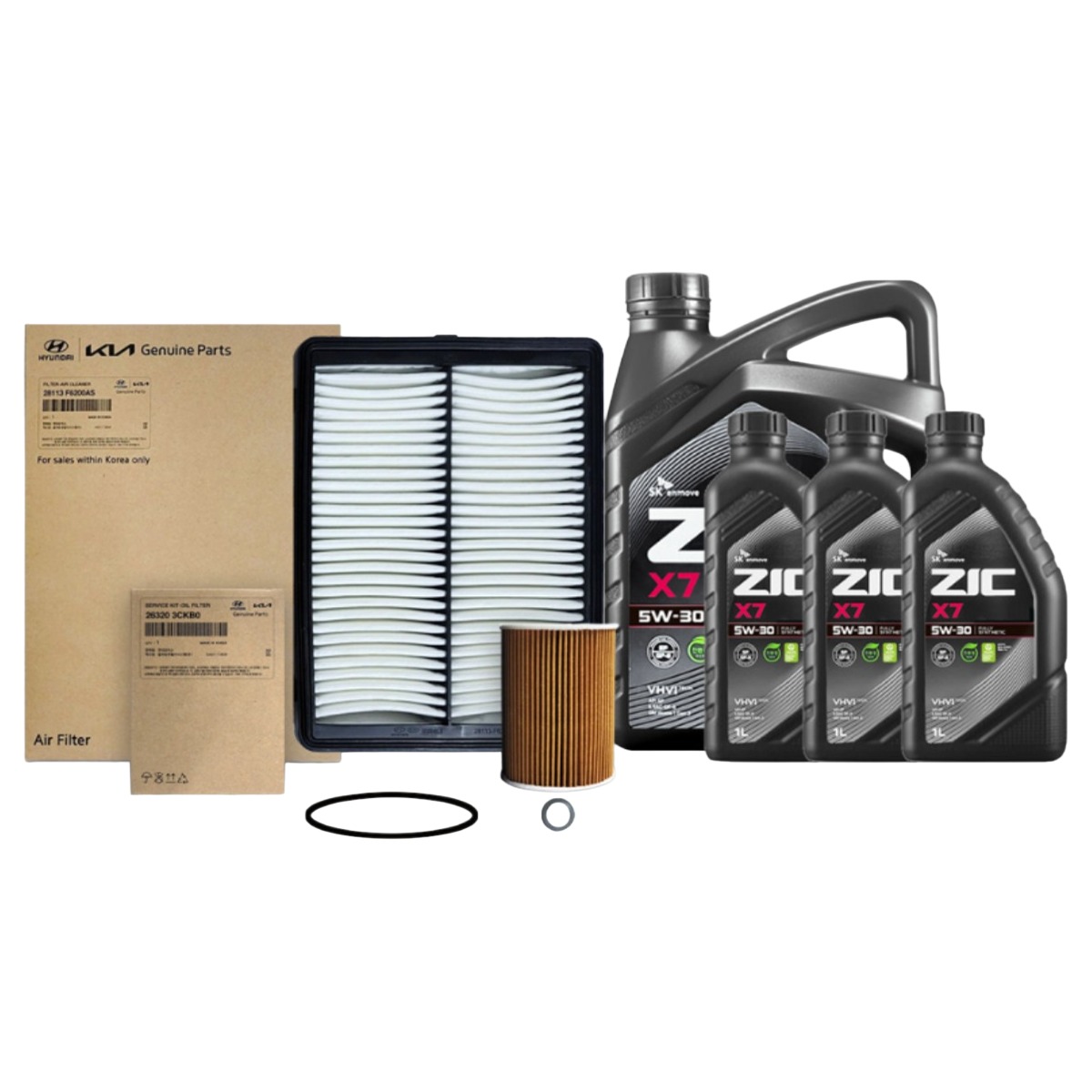 프리미어 K7 2세대 (19년식 이후) 3.0 가솔린 순정필터+지크오일 5W30 3종 63,990원