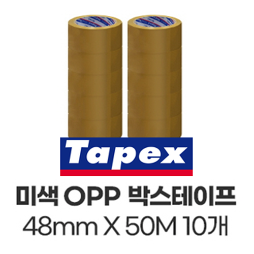 테이팩스 올스탠다드 OPP박스테이프 황색 48mm*50M 10입, 20입 묶음 6,900원