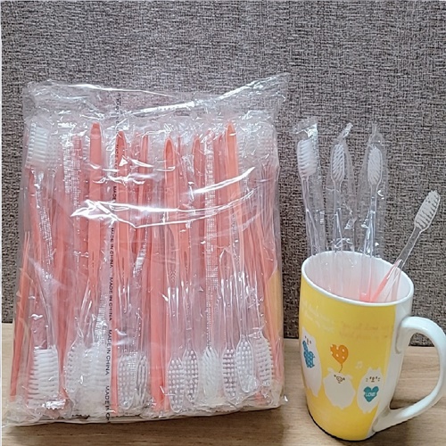 성수유통 일회용칫솔 고급미세모opp(핑크100개) 개별포장 9,200원