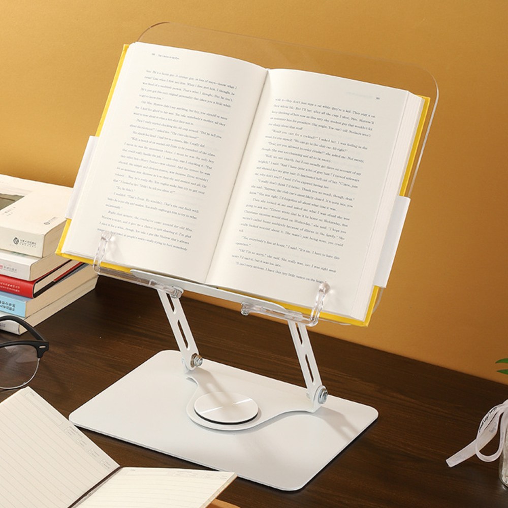 헤븐리 투명 아크릴 360도 회전 높이조절 독서대 38,900원