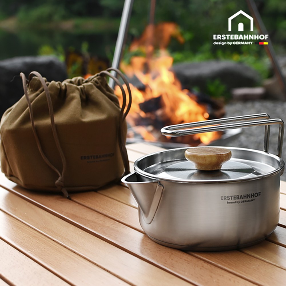 에스테반호프 스텐 304 케틀 미니 캠핑 주전자 글램핑 차박 커피포트 라면냄비 27,800원