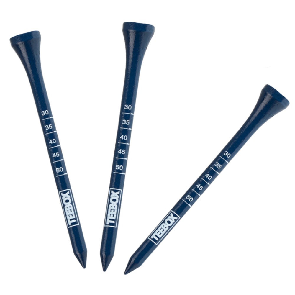 TEEBOX 부러지지않는 나무 골프티 82mm 롱티 눈금 표시 높이 조절 대나무 30개입 11,000원