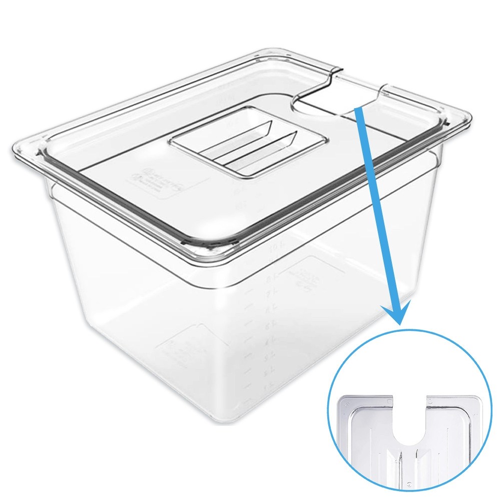 국산  수비드머신 전용 용기 통 밧드 pc 수조 뚜껑포함 4가지 사이즈 14,900원