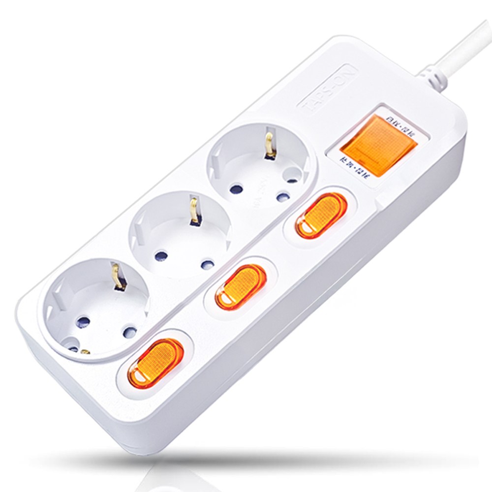 개별스위치 멀티탭 KC인증 접지 과부하차단 2800W 절전 콘센트 3구 멀티탭, 화이트(빨간스위치), 1개, 3m 22,100원