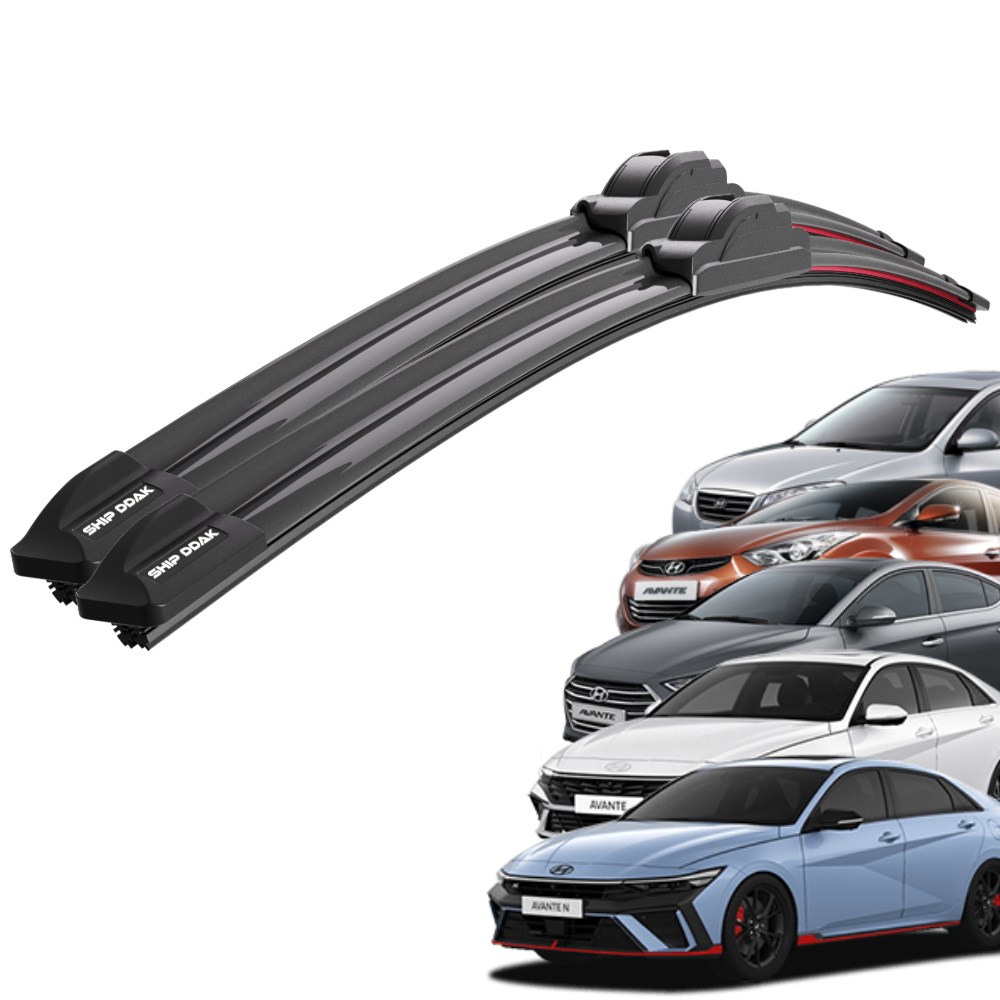 1+1 아반떼 HD MD AD CN7 전차종 초밀착 와이퍼 윈도우 브러쉬 와이퍼블레이드 19,790원