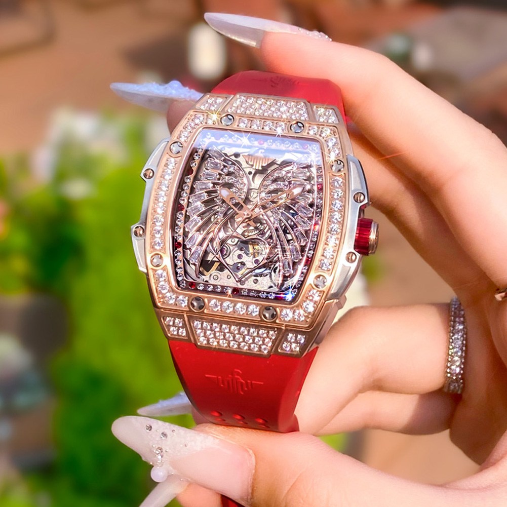 OUPINKE 여성시계 기계식 오토매틱 럭셔리 명품 워터프루프 야광 실리카겔 422,000원