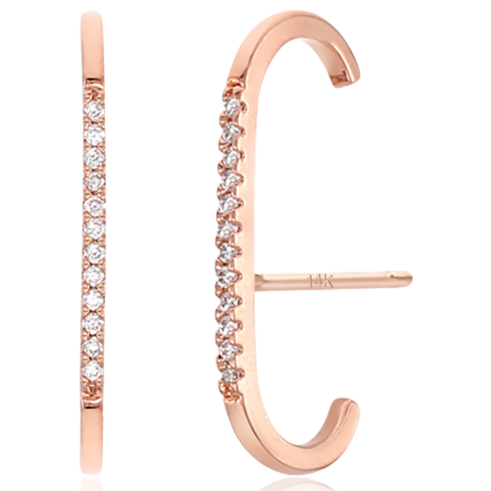 레베르 감각적인 데일리 여성 링 귀걸이 14K 골드핀 원터치 귀걸이 9,980원