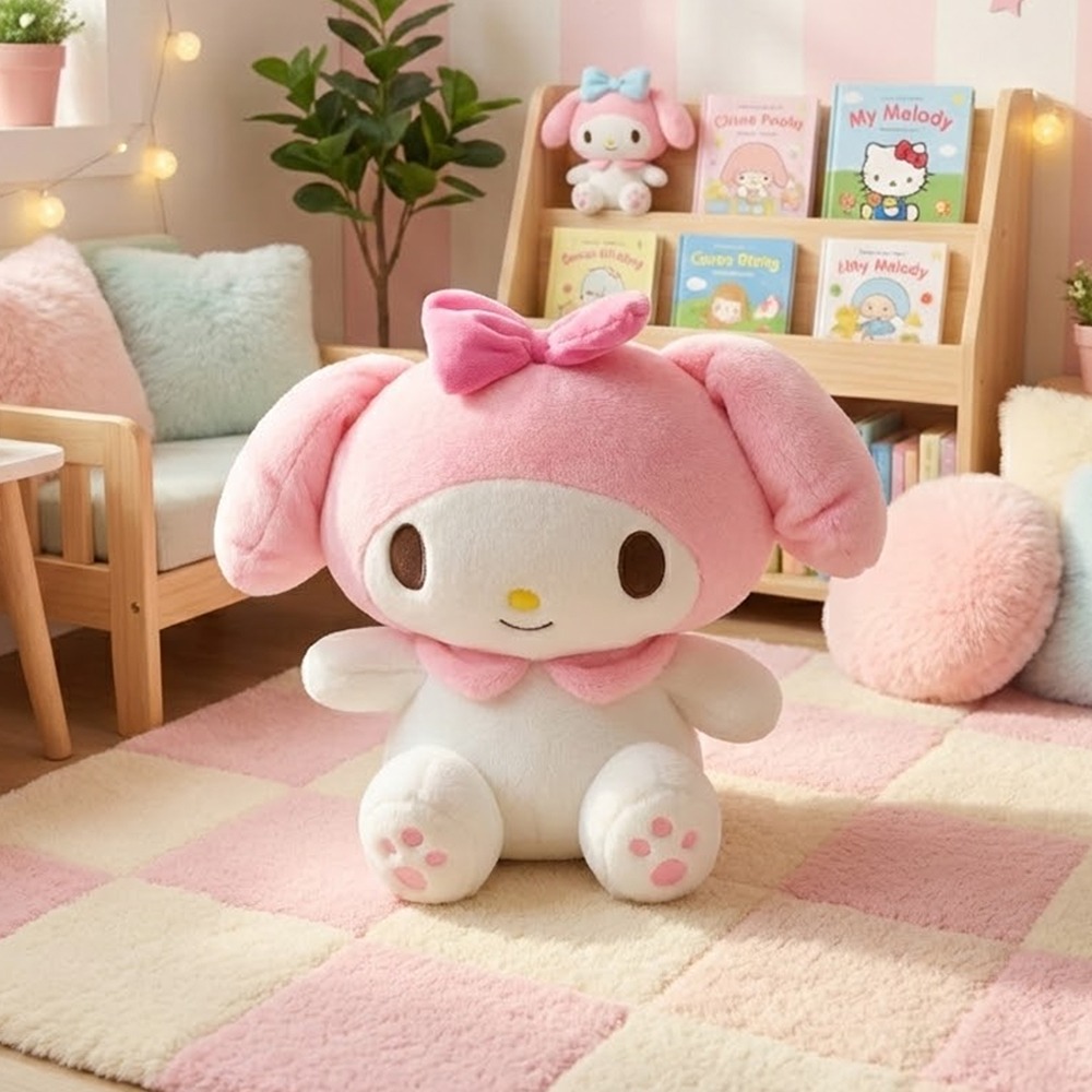 당일발송  산리오 꿀잠중형 봉제인형 25CM 산리오 봉제인형 꿀잠 인형 애착인형 선물 14,000원