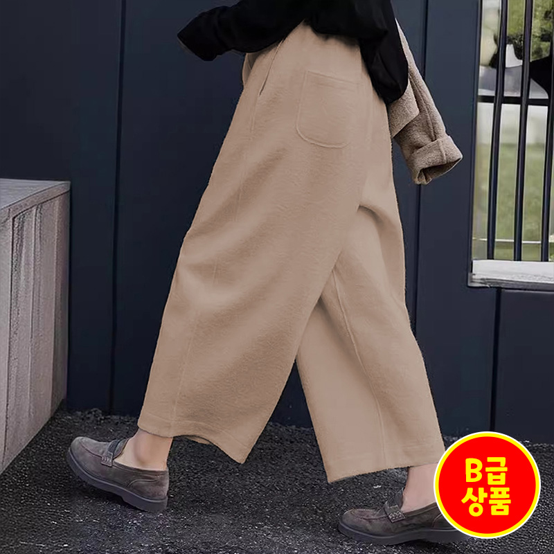 퀸앤조이 헤르미 울블렌드 부클 9부 배기 밴딩 팬츠(B급상품) 78,800원