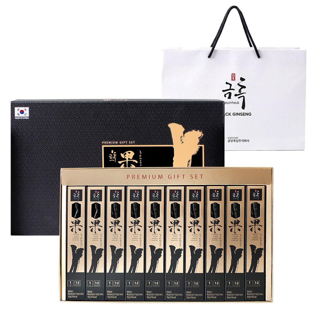 금흑 흑삼 하늘천과 흑삼정과 답례품 명절 선물세트 + 쇼핑백 600g 99,000원