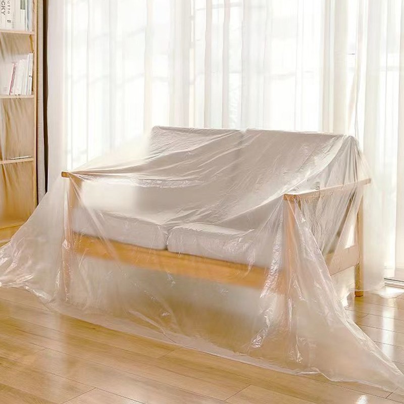 LINJIN 방풍 방수 침대 비닐커버 대형 덮개 차량/이사/가구/페인트 보호용 재단비닐, 1개, 화이트 7,800원
