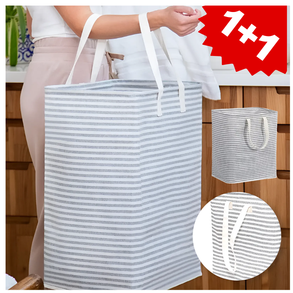 [1+1] 린델  패브릭 이동식 방수 접이식 세탁 빨래바구니 분리수거 바구니 빨래통 14,500원