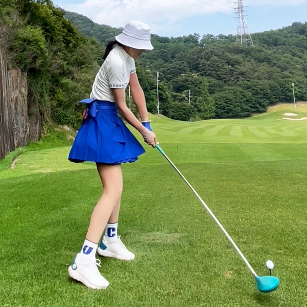 투솜 여성골프스커트 봄골프치마 여름골프스커트 외포켓 주름 골프스커트 치마바지 여자 여름 골프 웨어 라운딩 필드 코디 89,600원