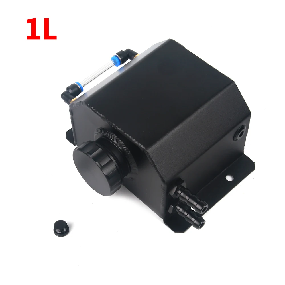 범용 1L/2L 알루미늄 오일 캐치 캔 저수지 탱크 엔진 냉각수 라디에이터 오버플로 연료 (드레인 플러그 브 28,300원