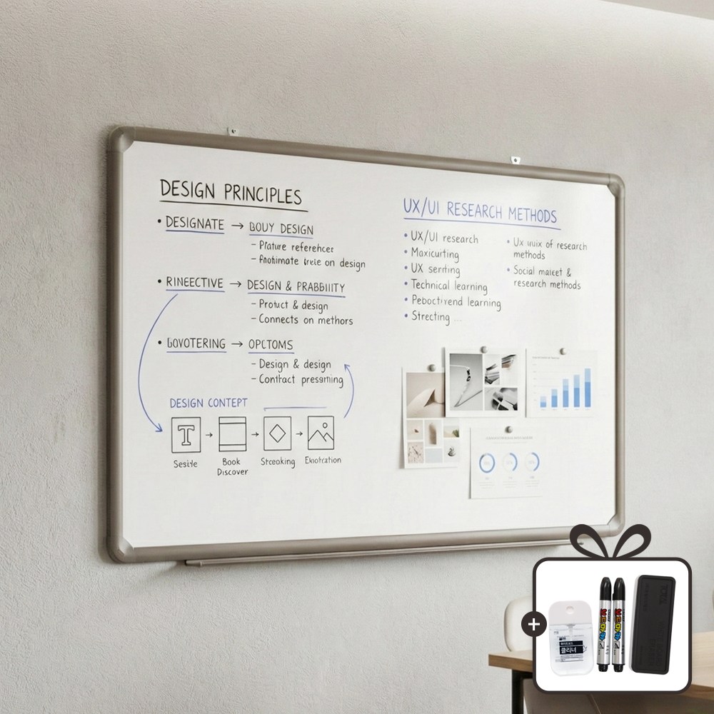 토탈하얀칠판 자석 화이트보드, 알루미늄 102,000원