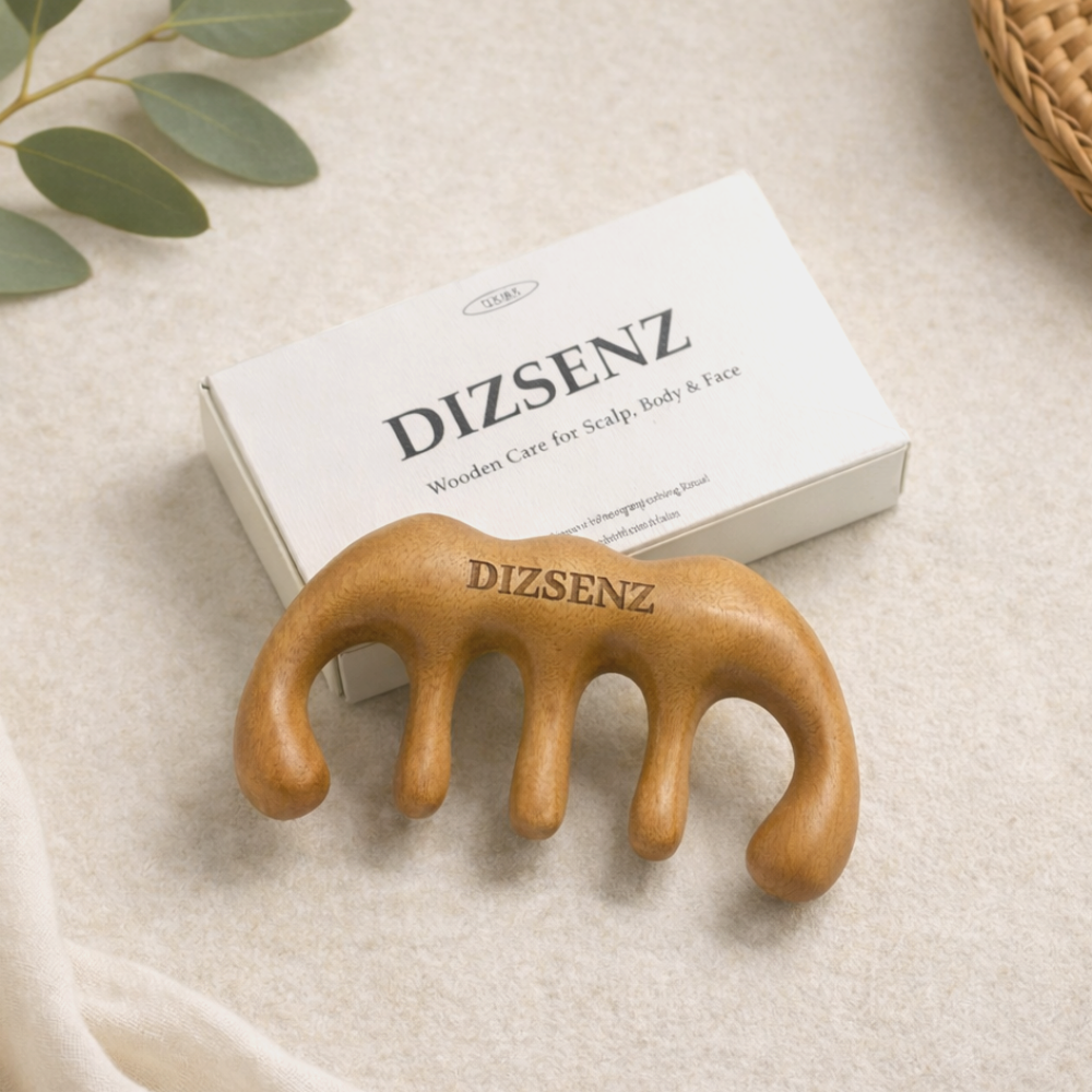 디즈센즈 두피괄사 얼굴 바디 두피 괄사마사지기, 우드, 1개 13,000원