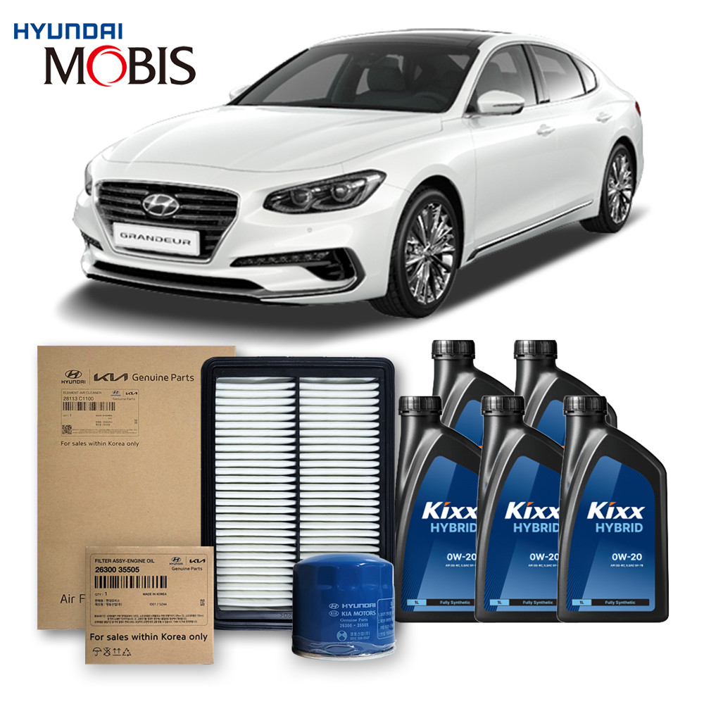 그랜저 IG 하이브리드 (16-19년식) 킥스합성유+순정필터세트 0W20, 1개 103,890원