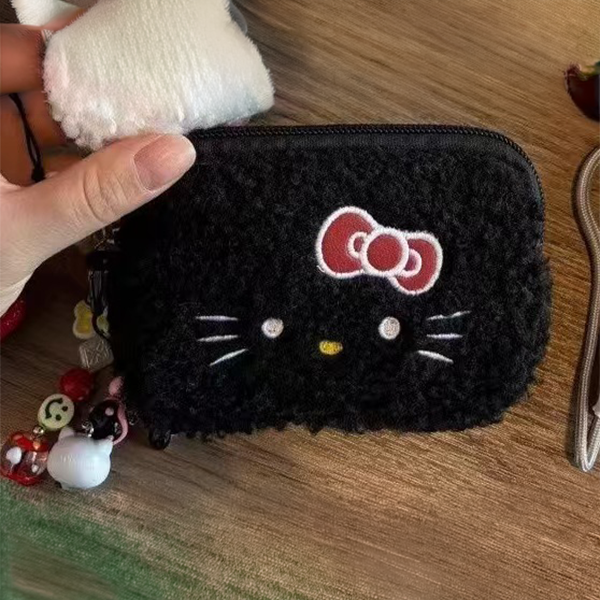 옐상 키티 양털 뽀글이 동전지갑 미니 파우치 3컬러 15,900원