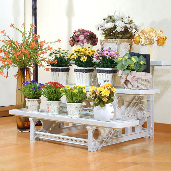 화분정리대 받침대 선반 진열대 인테리어선반 2단3단, 02.화분대3단, 1개 27,900원