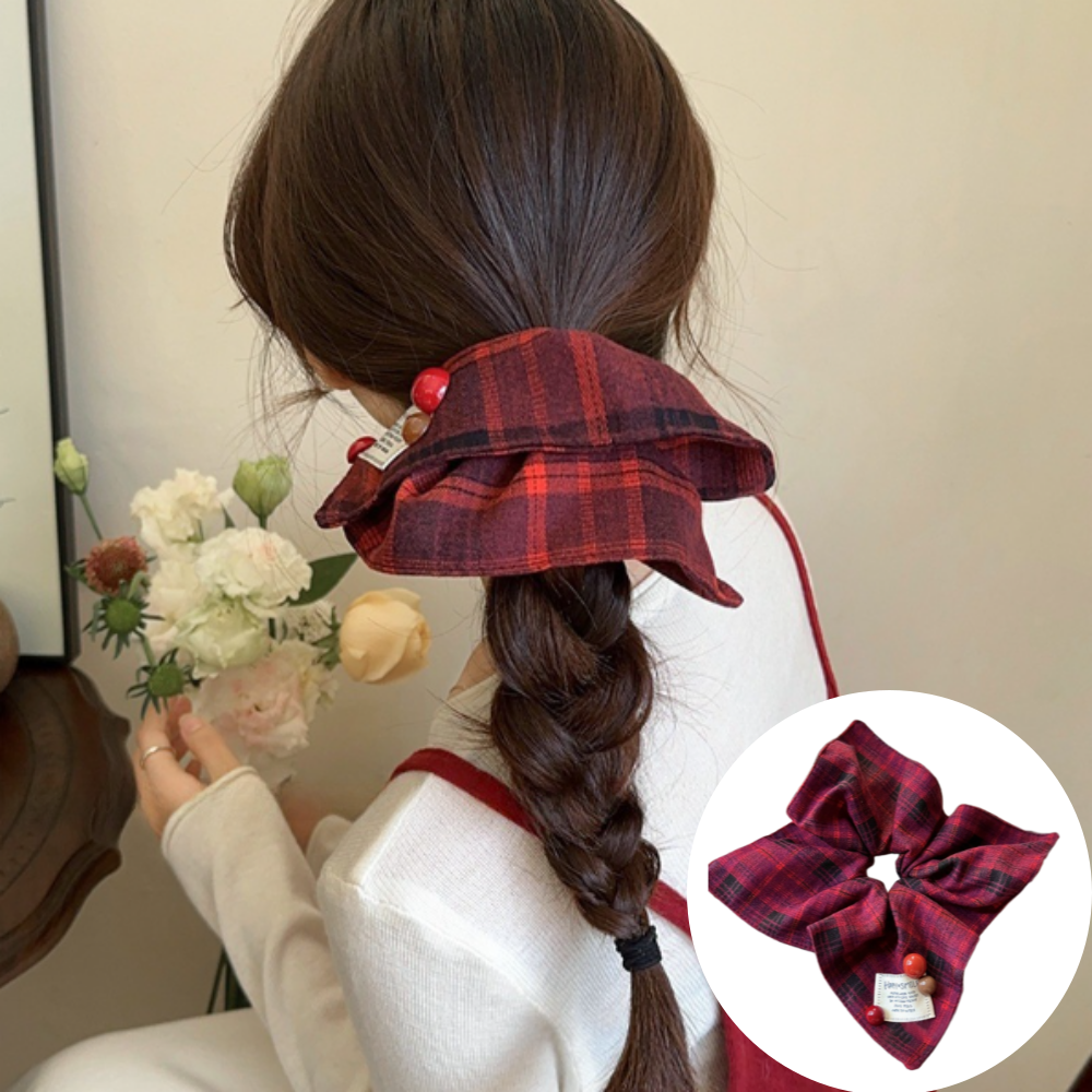 사각 스크런치 왕곱창밴드 포니테일 머리끈 반묶음 머리끈 긴머리 숱많은머리 곱창밴드 2,950원