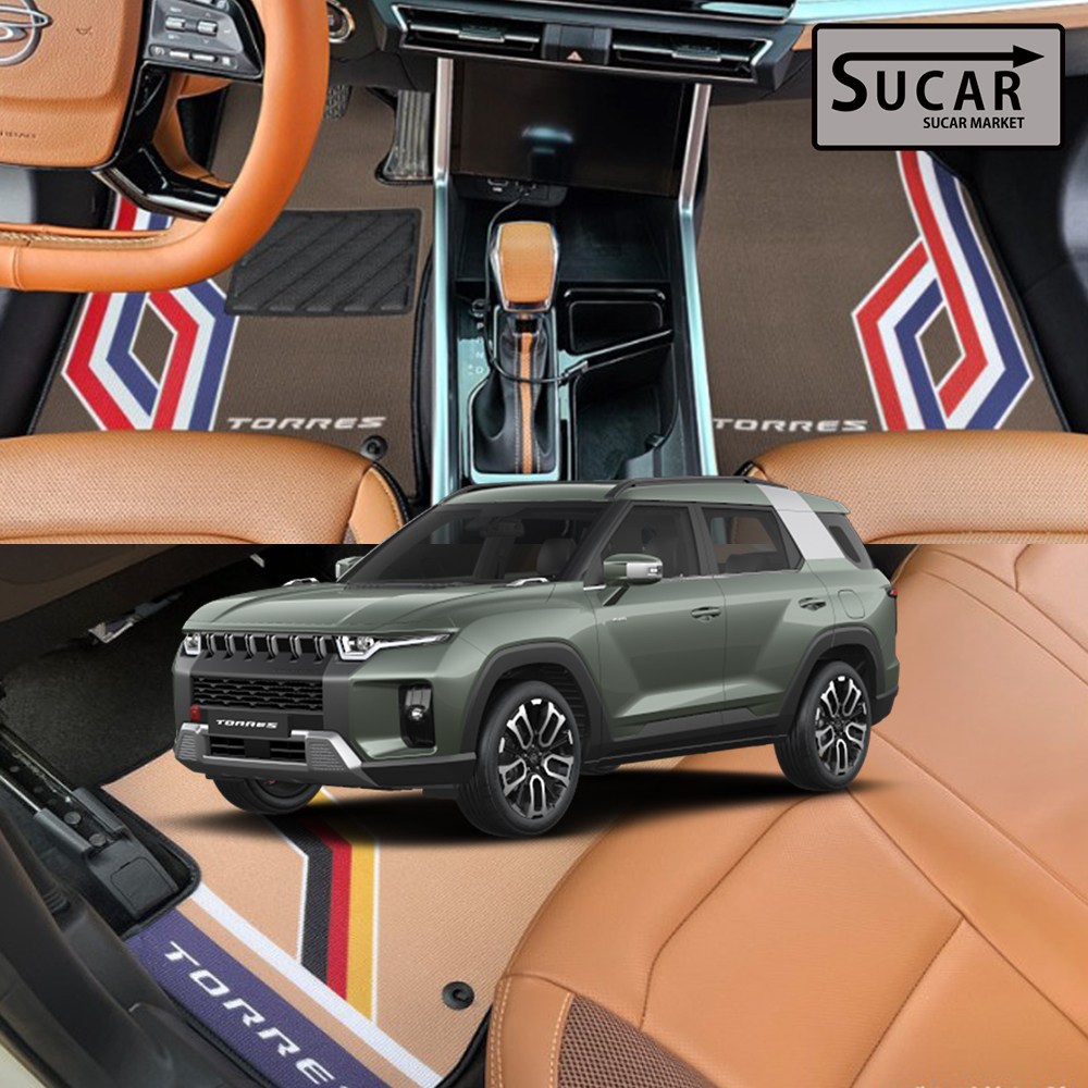 토레스 / 토레스EVX 디자인 카매트  1열+2열, 트렁크 용품 KGM 127,900원