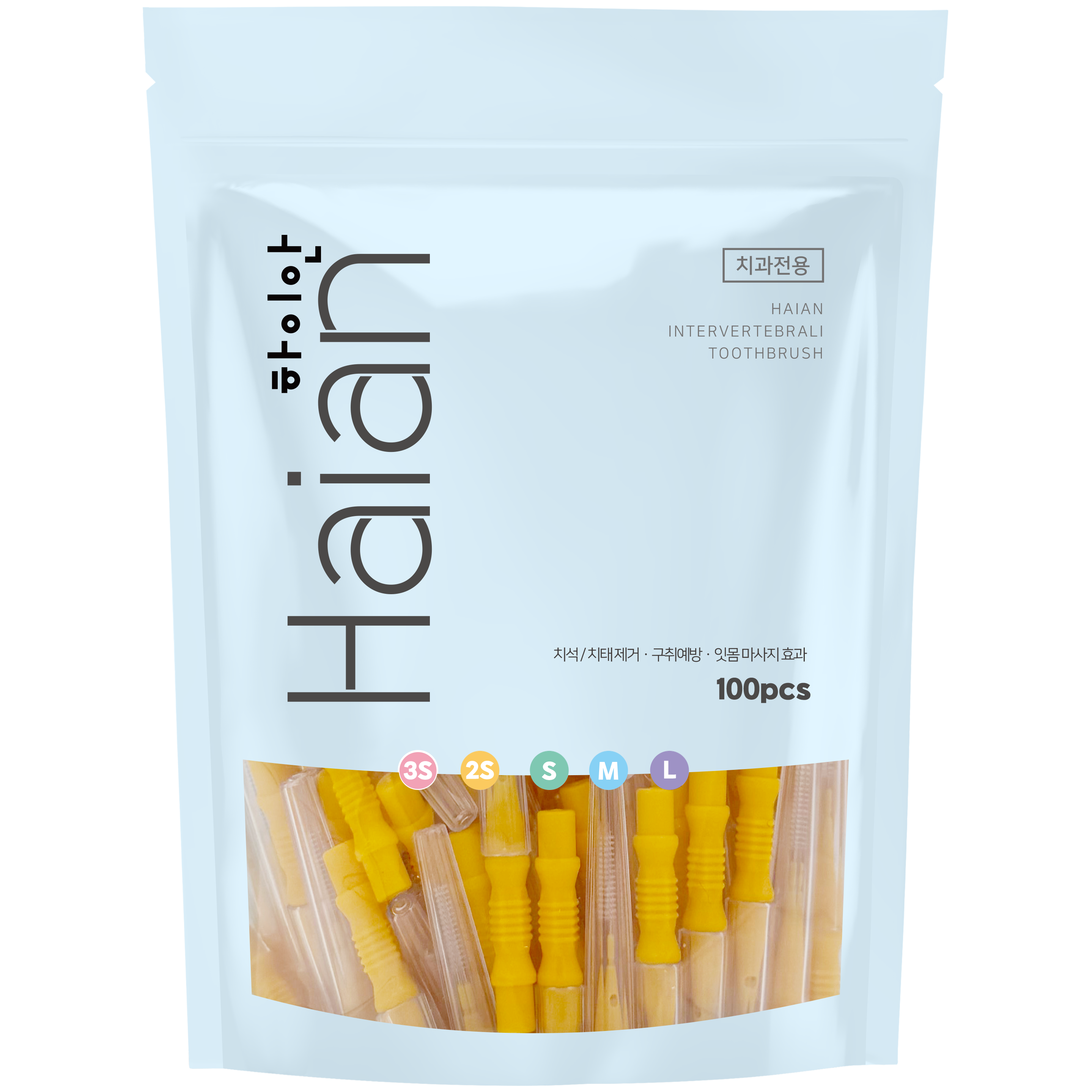 하이안 치간칫솔 I형 SS 오렌지, 1개, 100개입, 0.8mm 35,660원