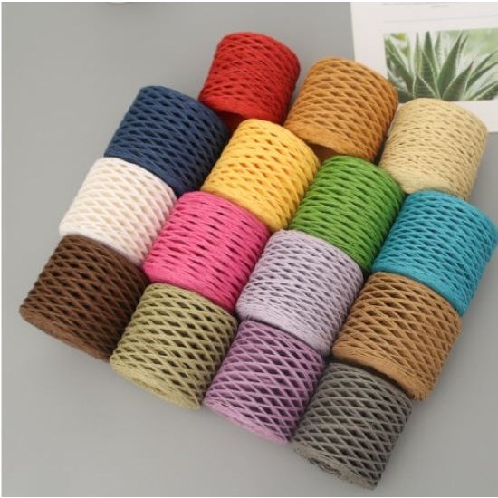 [와니유니] 지끈 종이끈 컬러 선물 포장끈 공예노끈 택끈 2mm 1롤 60m, 200m 5,400원