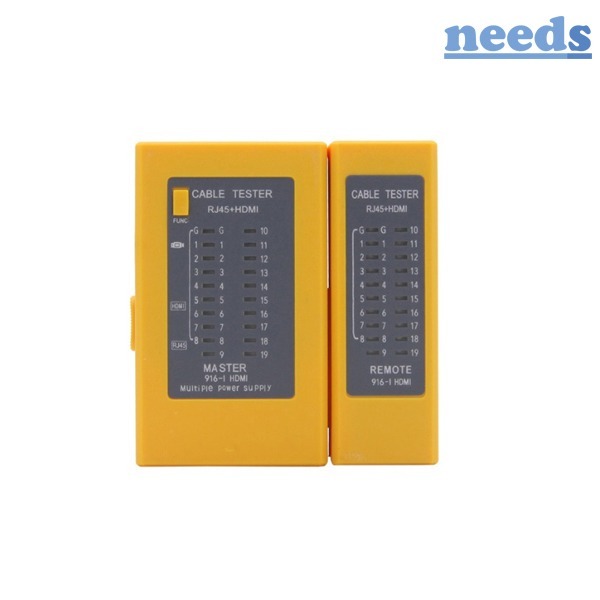needs 랜테스터기 LAN+HDMI 콤보(NDT-RHTEST), 노랑, 1개 114,900원