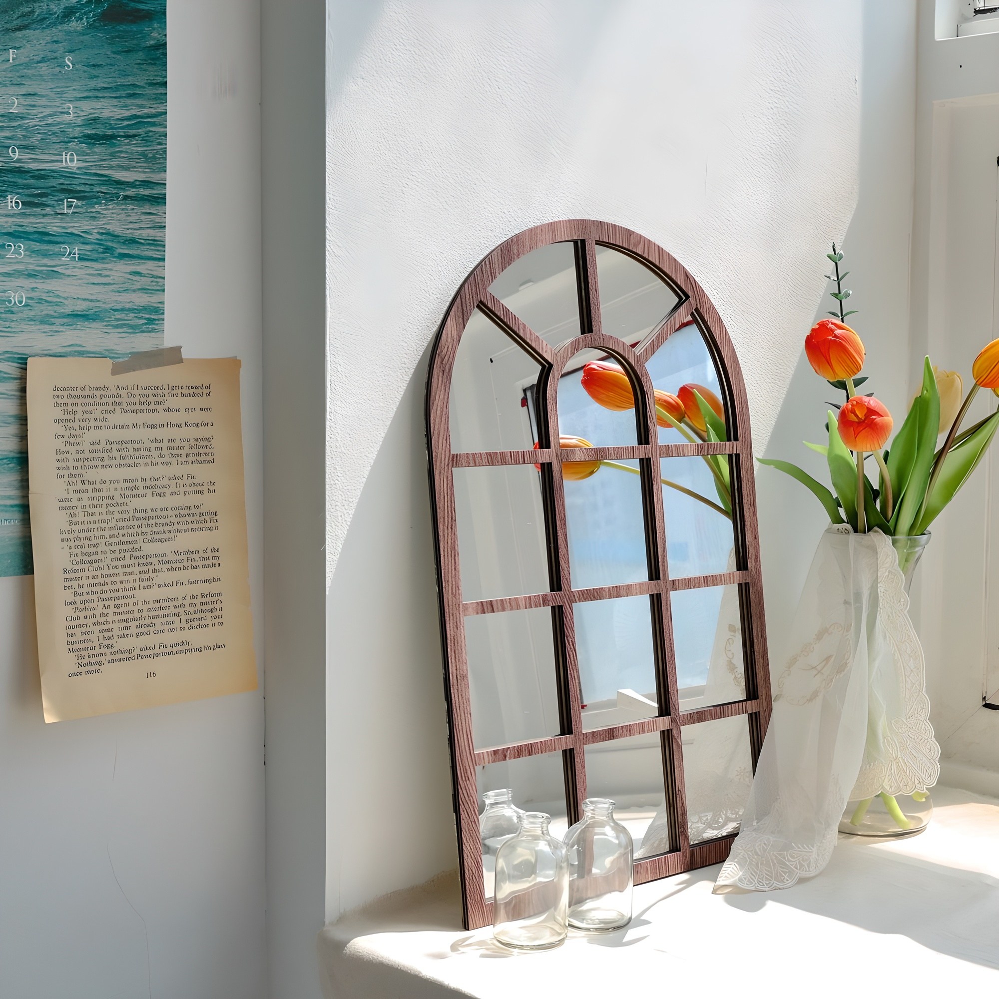 케이트가든 아크릴 창문 거울 소품 벽거울 인테리어 아치형 미러 19,090원