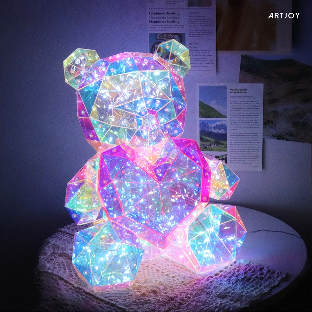 아트조이 LED 홀로그램 무드등 테디베어 화이트데이 생일선물 하트 곰돌이 36,900원