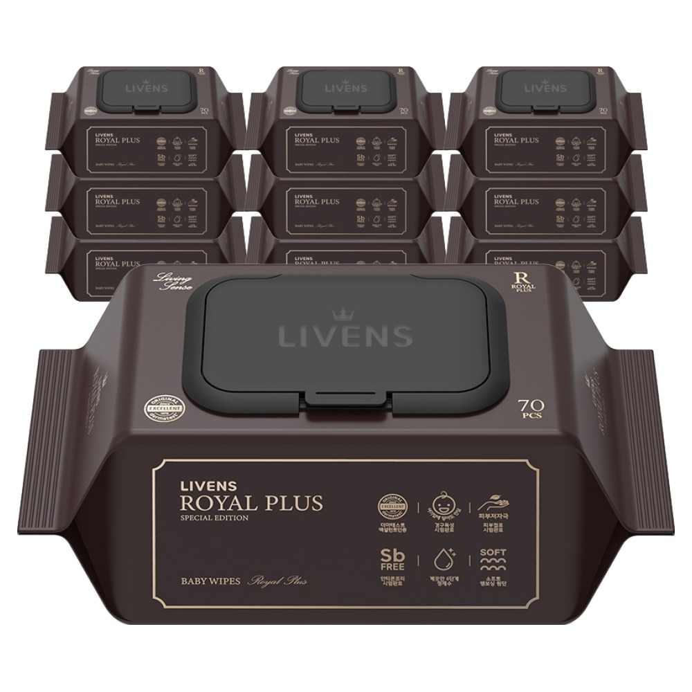 리벤스 로얄 플러스 아기 물티슈 엠보싱 캡형 12,260원