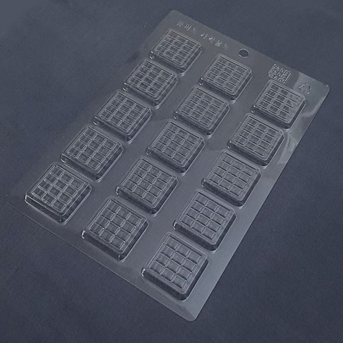 FOOD 플라스틱 몰드 - 미니 정사각 초코바크 15구, 1개 1,650원