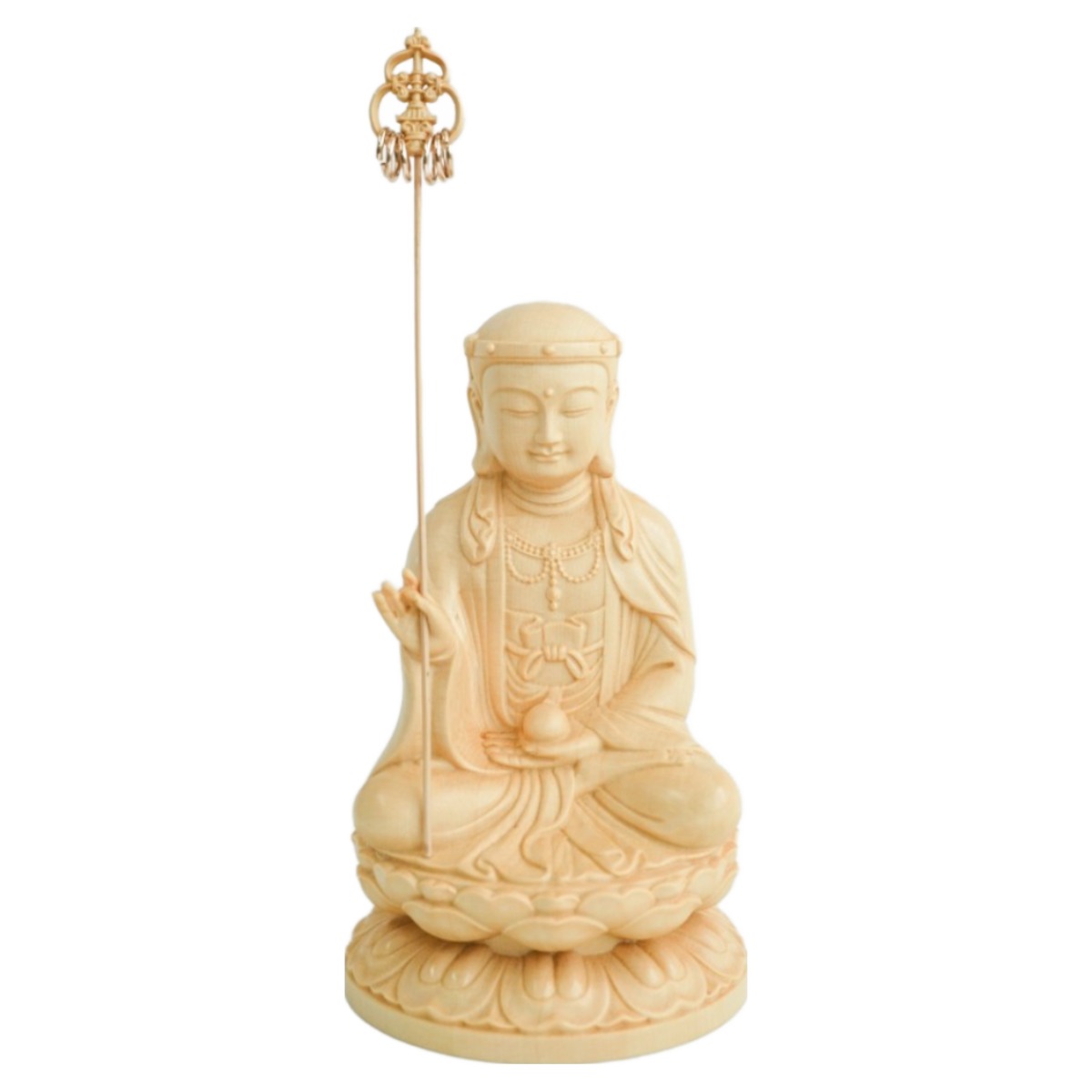 나무 지장보살 불상 부처님 상 실내용 지장 보살 명상 좌불상 부처 목불 조각 101,000원