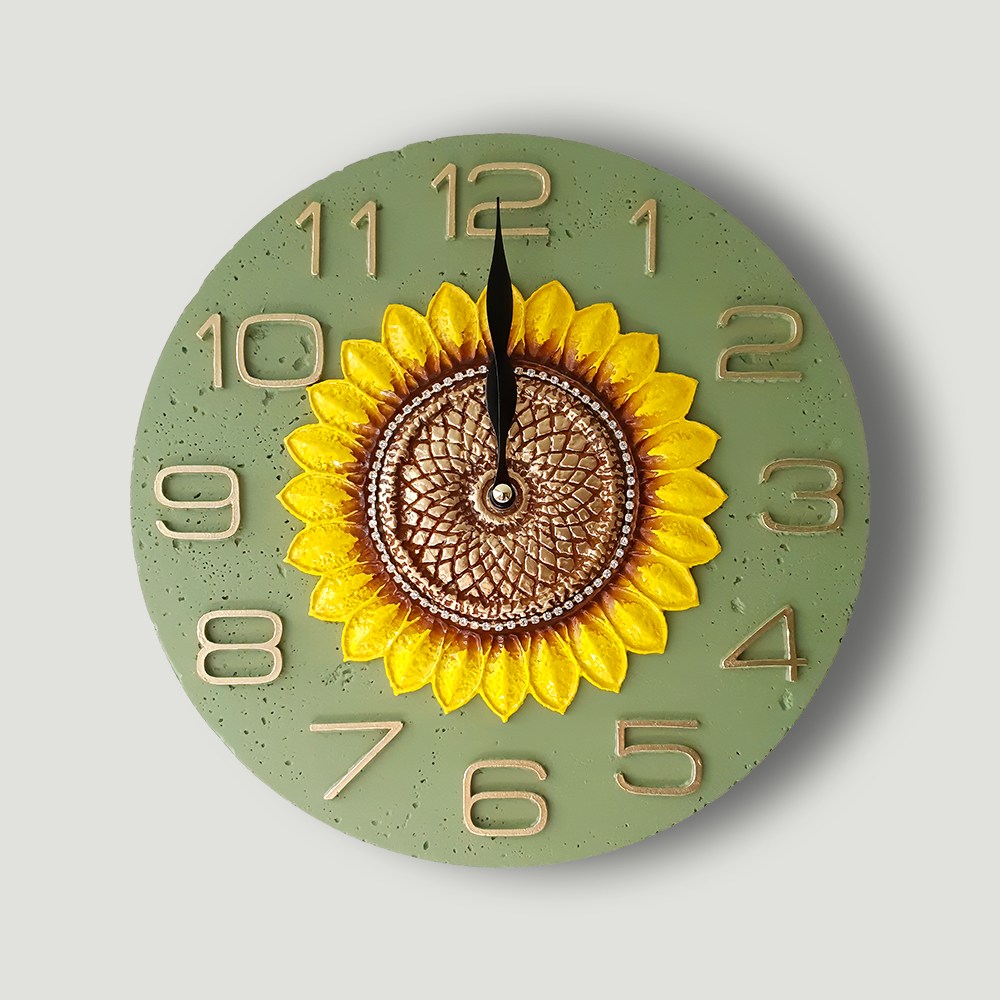 거실 인테리어 수작업 고급 디자인 해바라기 벽시계 77,000원