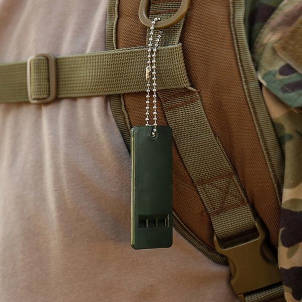 180db 고주파 고음 고데시벨 캠핑 등산 야외 생존 멀티사운드휘슬 카드형 슬림 호루라기 키링 710원