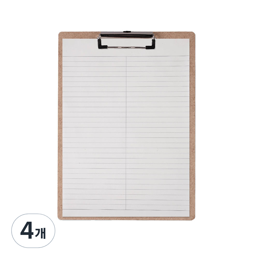 A4 클립보드 양면 수학노트 2p, 혼합색상, 4개 43,600원