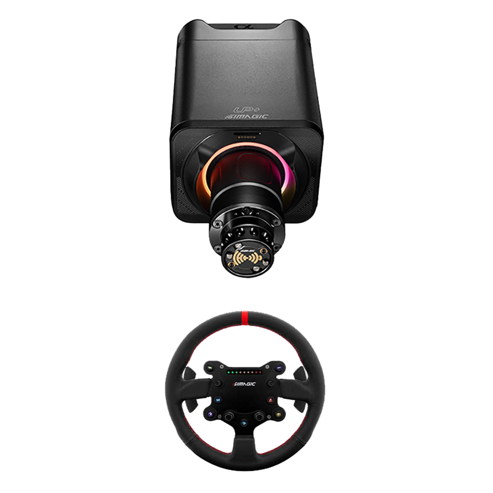 SIMAGIC Alpha Evo sport 레이싱 베이스 + GTS 스티어링 휠 세트, 1개, Evo sport + GTS 945,000원