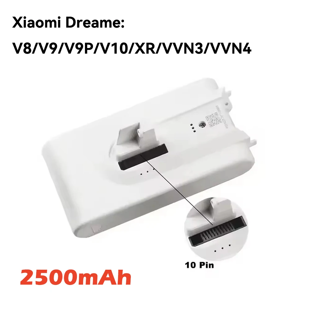 고용량 25.2V 5000mAh 배터리 - XIAOMI 호환 Dreame V8/V9/V9P/V10/VVN3/VVN4/XR 진공 청소기 리튬 이온 66,400원