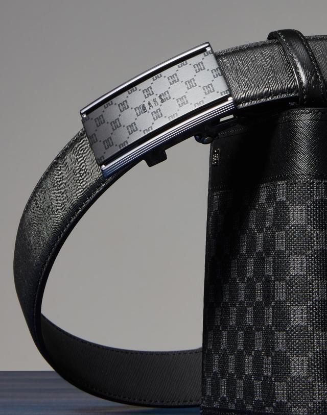 닥스 DAKS [선물포장] 블랙 루이스 DD패턴 무광버클 소가죽 자동벨트 DBBE3E711 340713 118,800원