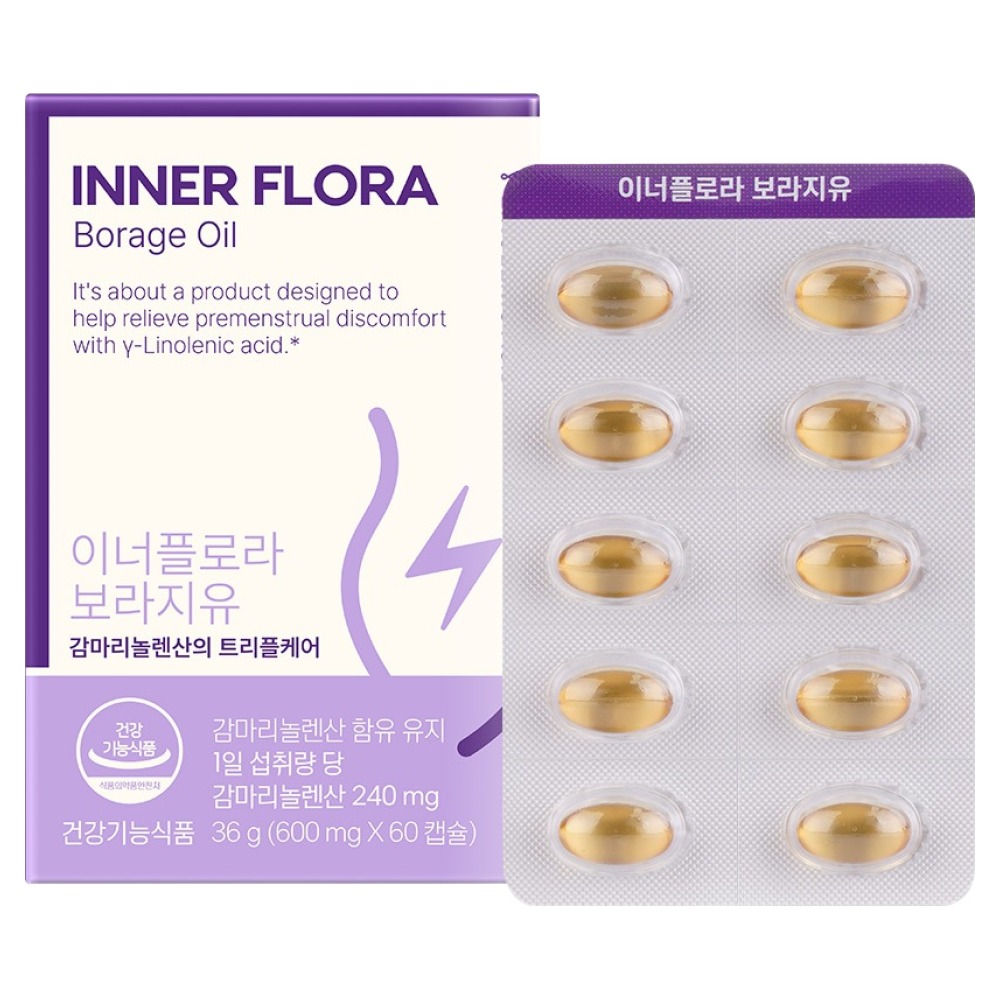 유한건강생활 이너플로라 보라지유, 60정, 1개 21,920원