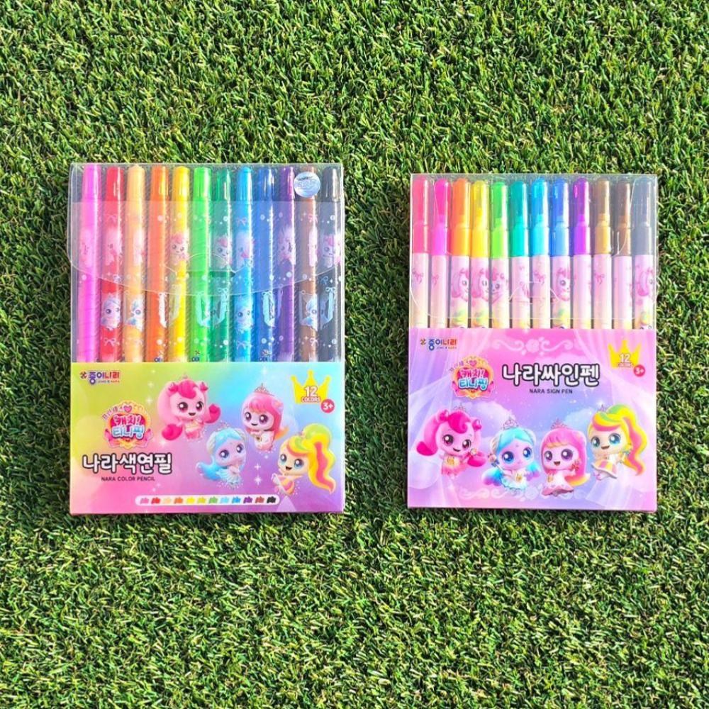색연필12색+사인펜12색 산리오 티니핑 포켓몬 초등학생 입학준비물, 1개, 티니핑 10,900원