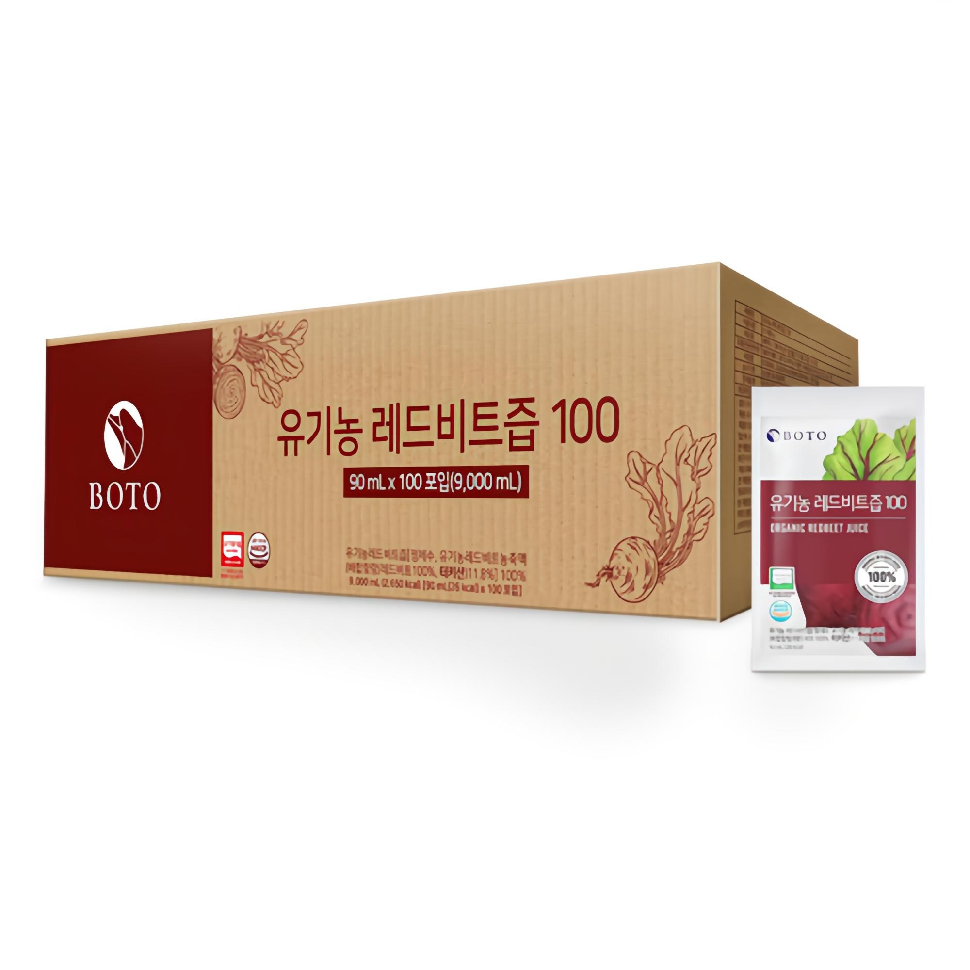 보뚜 유기농 레드비트즙 100, 100개, 90ml 39,040원