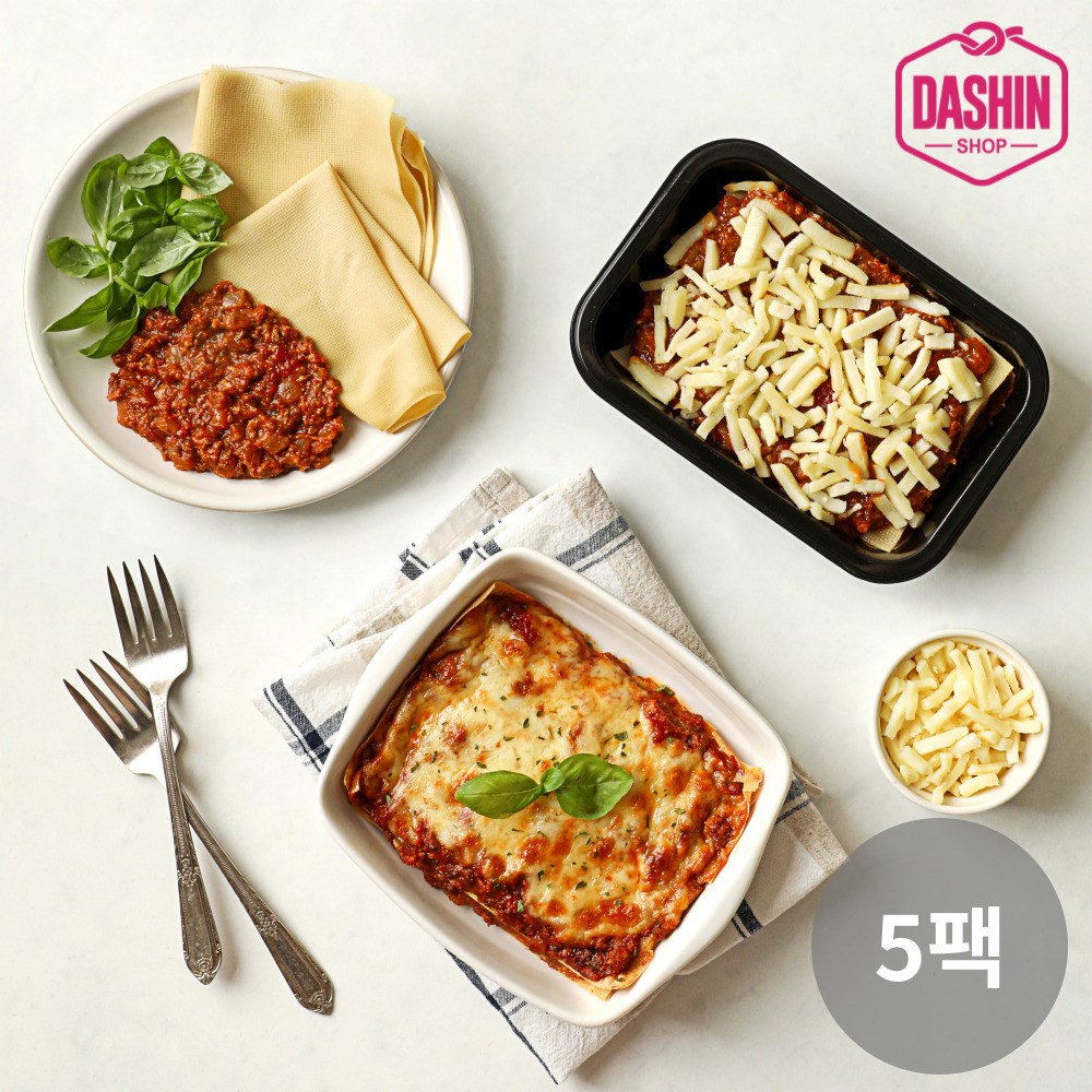 [다신샵] 성수동905 저당 포두부라자냐 볼로네제, 5개, 170g 26,200원