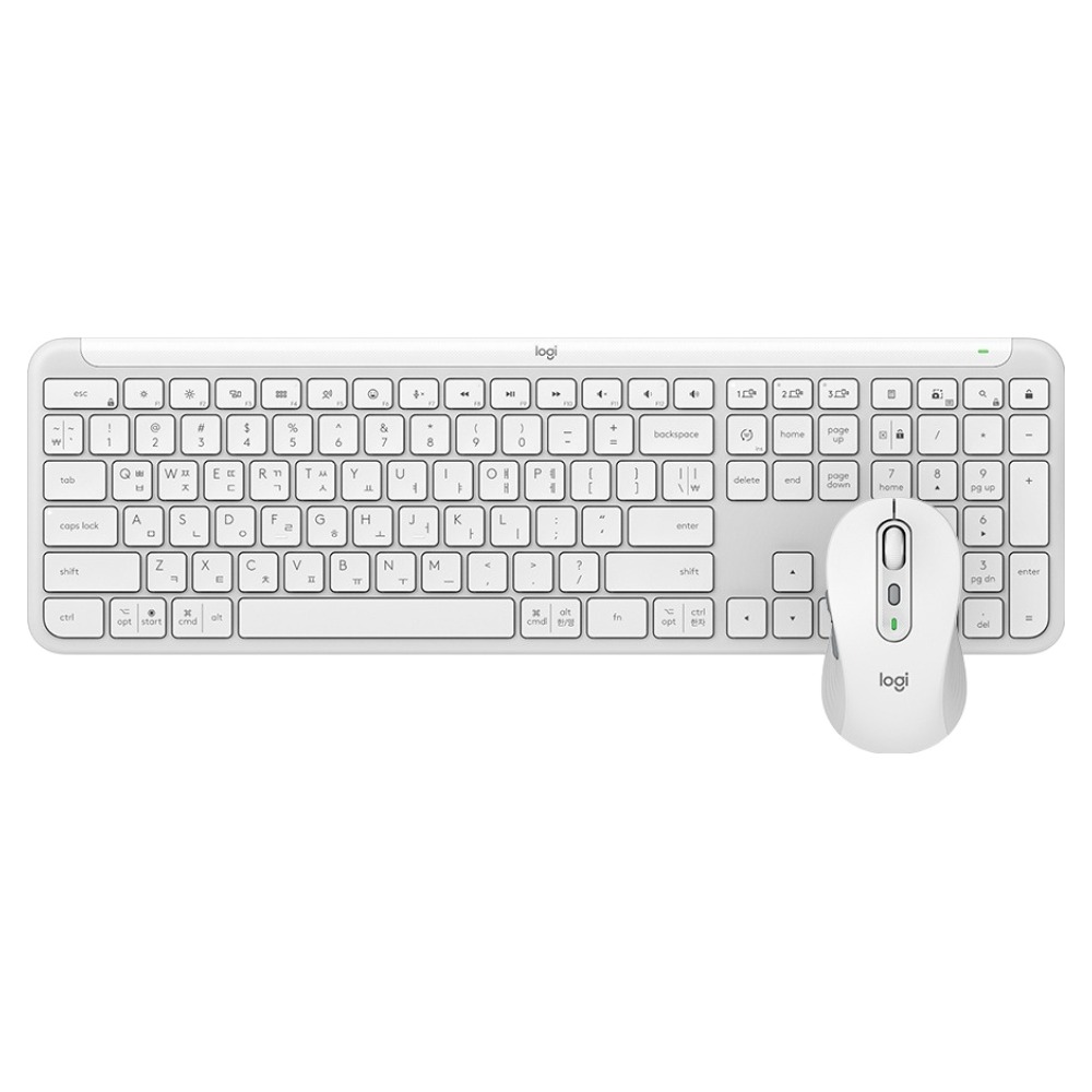 로지텍 시그니처 슬림 MK950 멀티 디바이스 무선키보드 마우스 세트, 920-012480, 오프화이트, 일반형 124,810원
