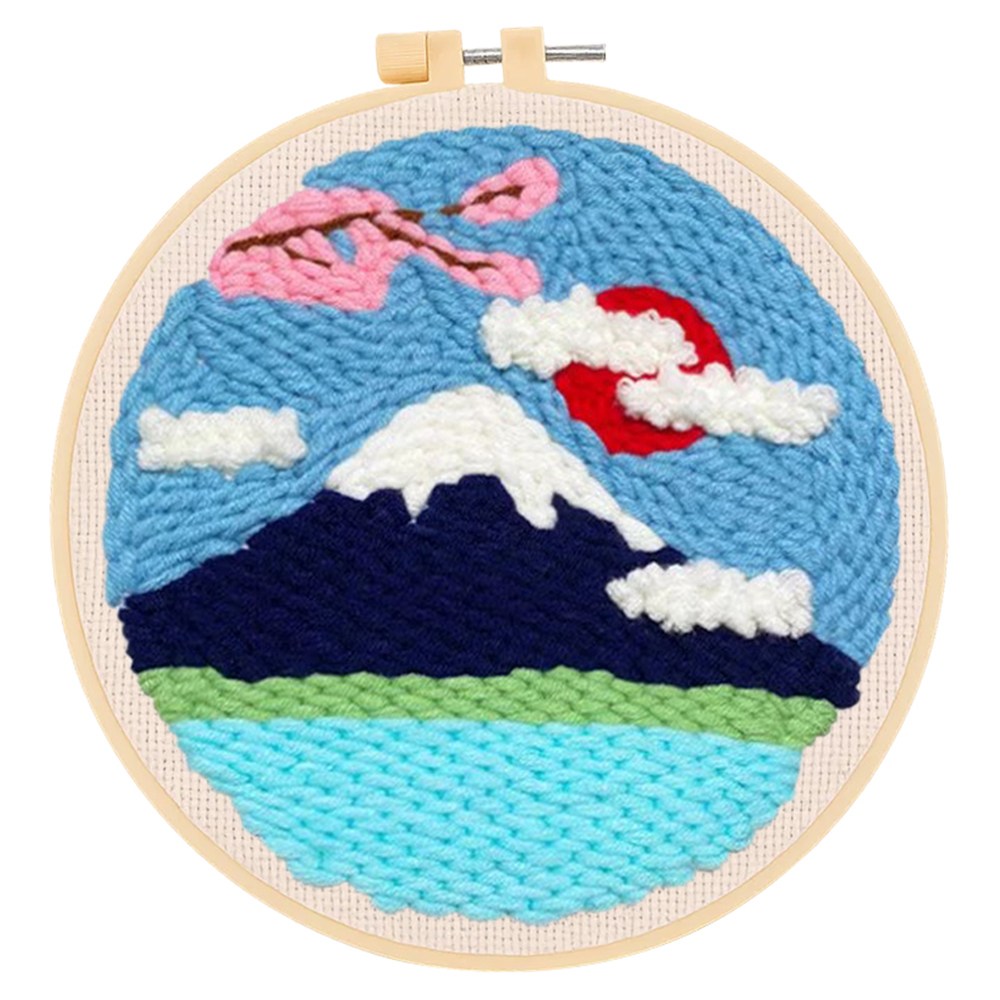 투데이리빙 DIY 펀치 니들 자수 세트 초보자 힐링 취미 뜨개질 만들기 감성 털실 펀칭 공예 십자수 키트 귀여운 원형 소품 액자 프레임 9,900원