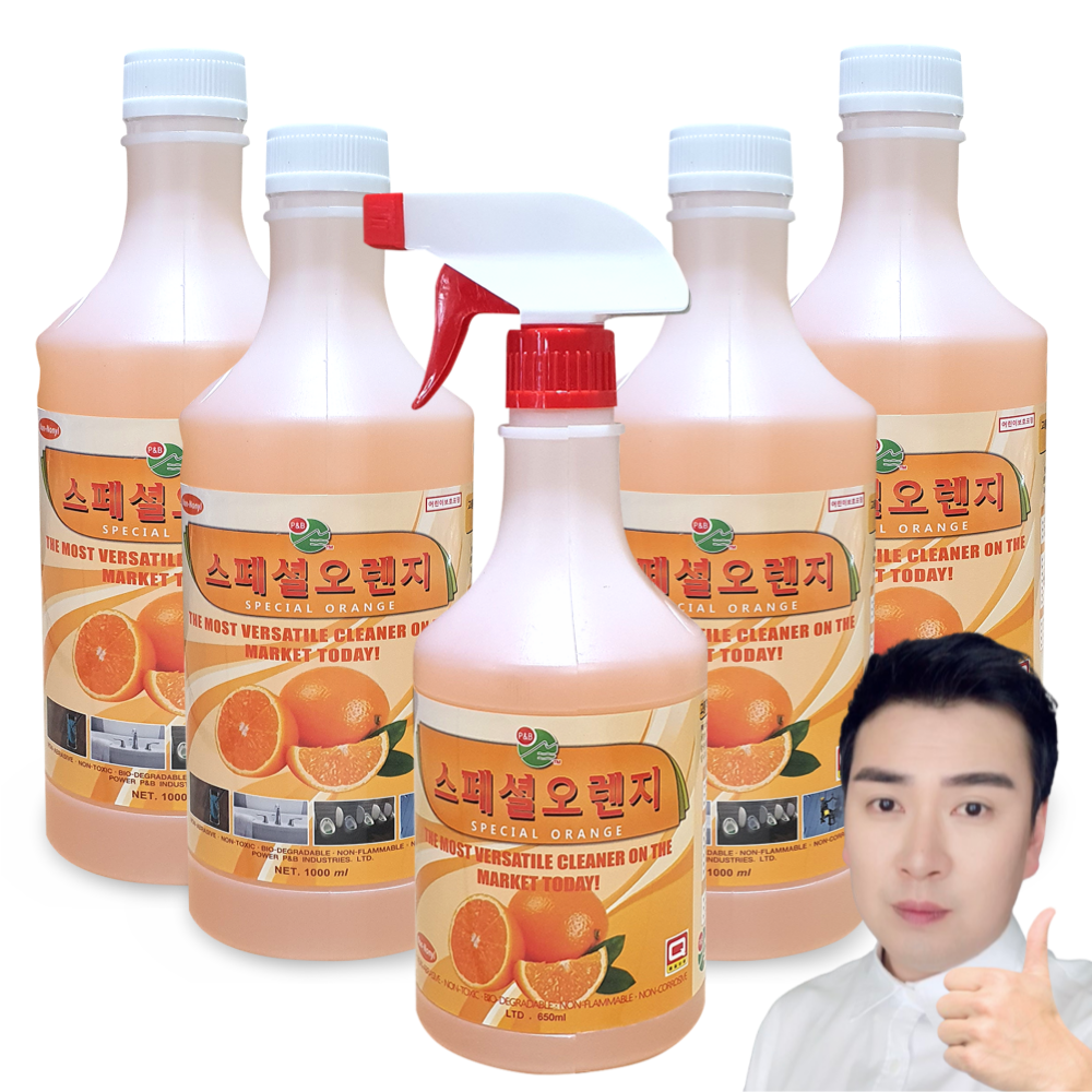 강하고 순한 정품 피비원 스페셜오렌지 본품650ml + 리필 1000ml PB-1 식당바닥청소 화장실 주방 청소 기름때제거 13,500원