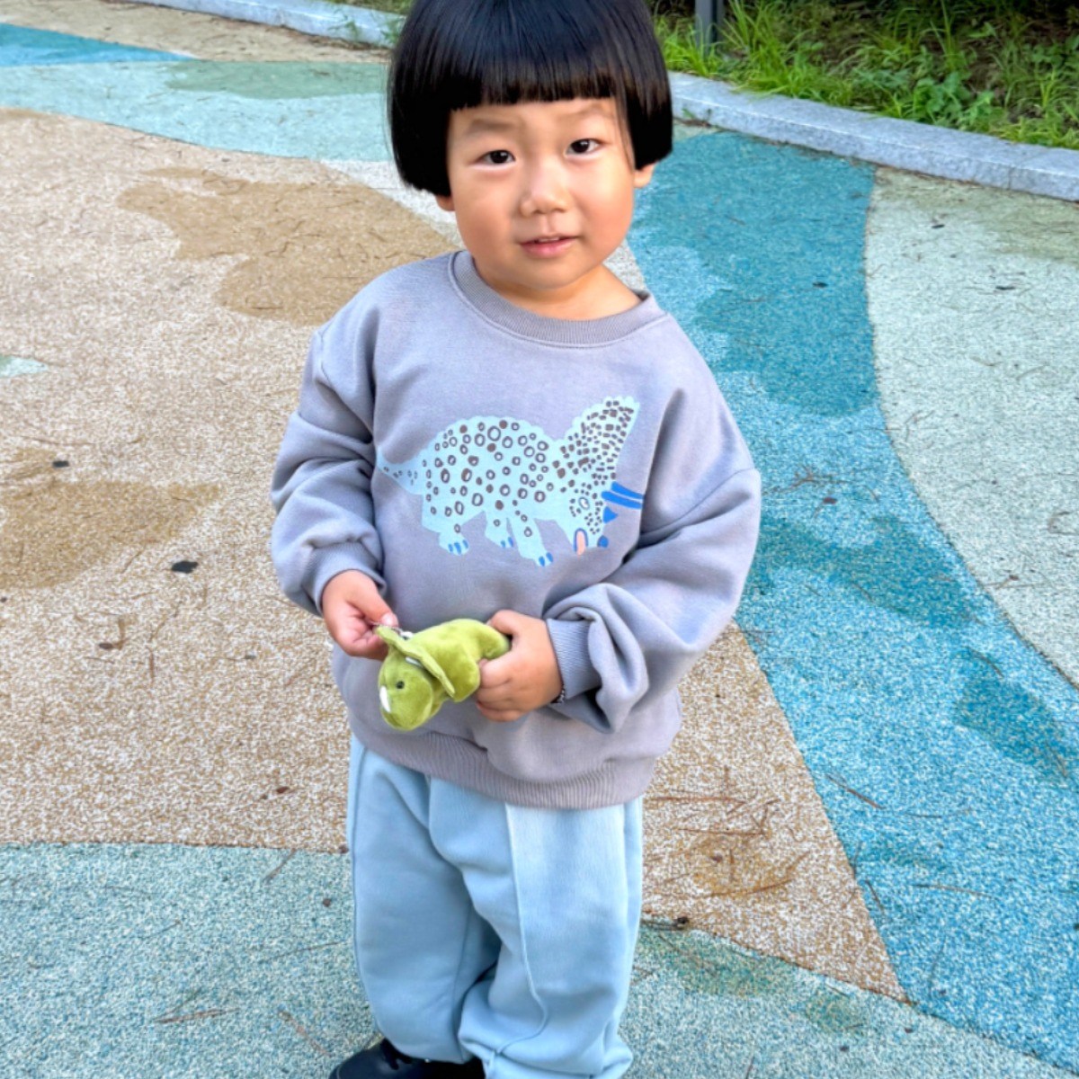 오라비 아동복 공룡 트레이닝 상하복 어린이집 아기옷 등원룩 커플룩 상하세트 36,000원